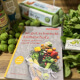 Cover des Buches „So gut schmeckt Klimaschutz“ mit verschiedenen Lebensmitteln im Bild